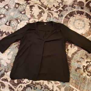 3/4 Sleeve Semi Sheer Blouse